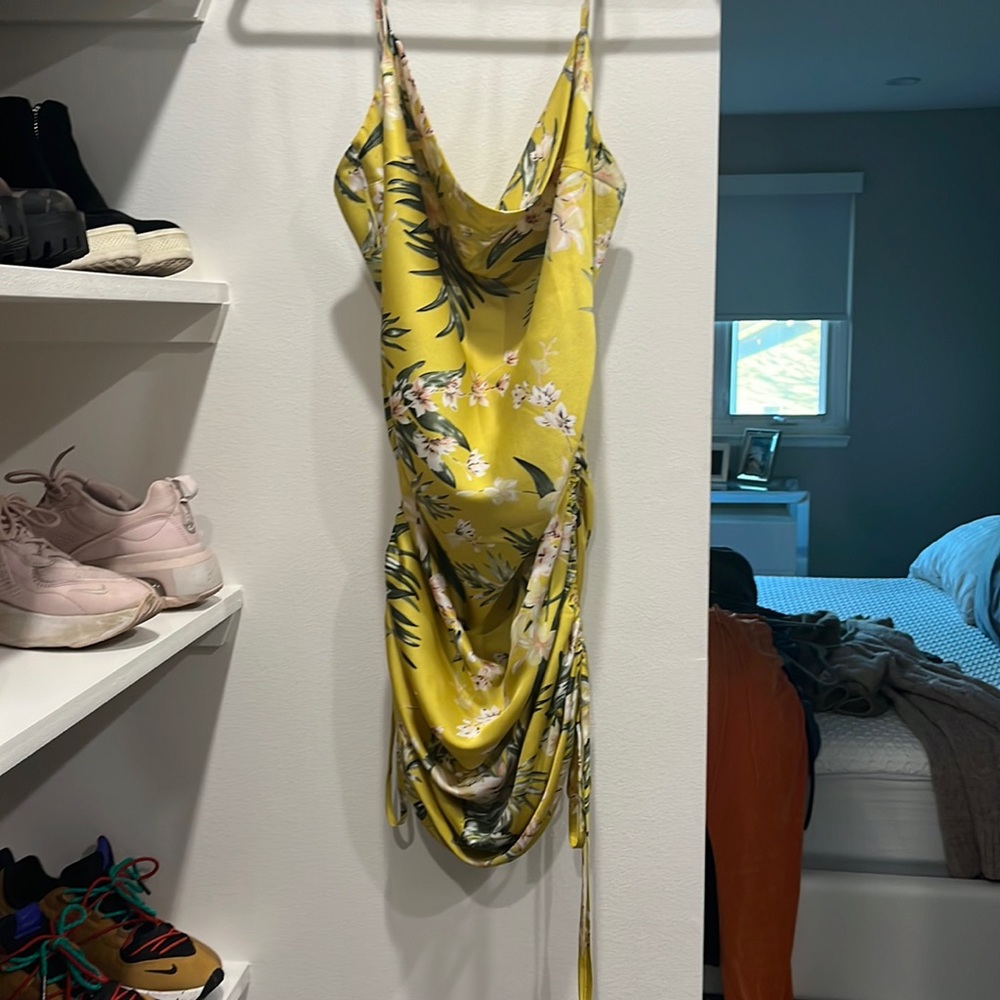 Mini scrunch dress